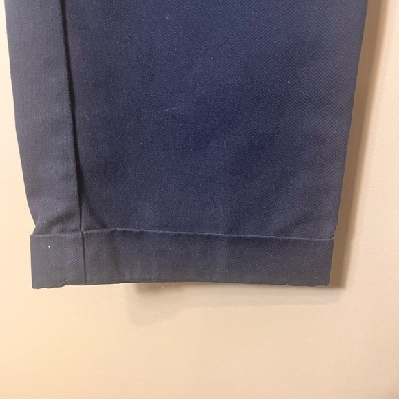 Old Navy Brand‎ Regular Khakis Cuffed Hem 100% Cotton Navy Size 33/34 Casual - Picture 6 of 9